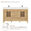 Ensemble de meuble-lavabo double 60 po Salome