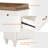 2 Piece Office Set, 56" Executive Writing Desk & 6 Drawer Dresser-530060866