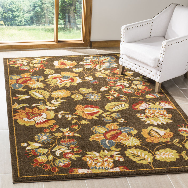 Tapis floral Newbury Performance, Rectangle 5 pi 1 po x 7 pi 6 po