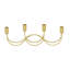 Cosmoliving By Cosmopolitan Gold Metal Contemporary Candelabra