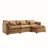 112 Inch Oversized Sectional Sofa Cloud Couch, Modern Chenille L Shaped Modular Sleeper with Moveable Ottoman & Memory Foam-8454153