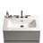 Medunjess White Bathroom Solid Surface Basin