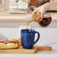 4 tasses ombrées bleu cobalt, 16 oz, grès artisanal, tasses à café à dégradé de couleurs-124942124-124942122