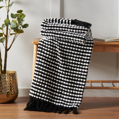 Stab Stitch 125x150cm Blanket Throw