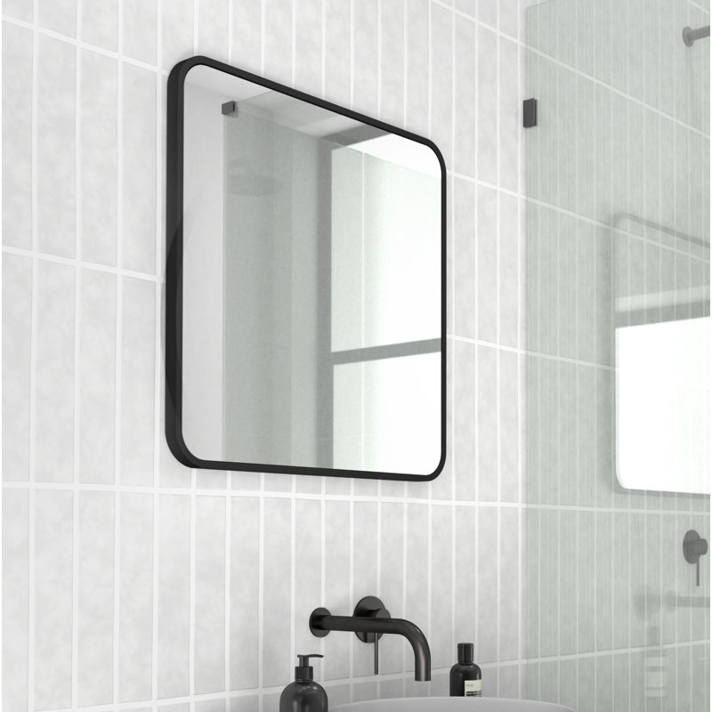Trinity Metal Mirror, Black