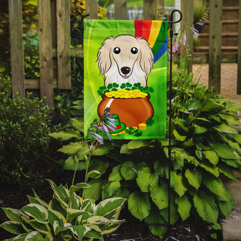 Drapeau de jardin Arella St. Patrick's, Teckel (crème)