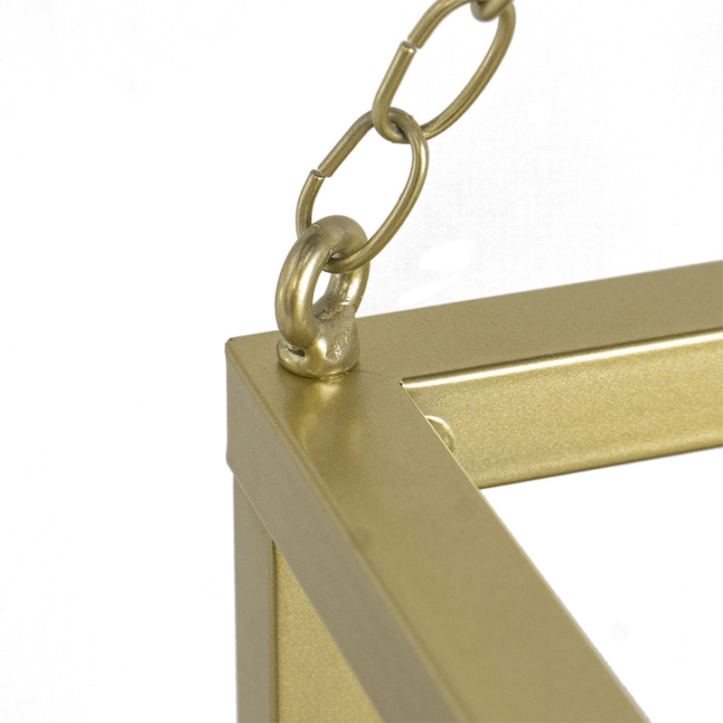 Golden Iron Hanging Stand With Chains