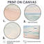 «Ocean Tranquility Tender Pink Pastel Sunrise - Coastal Beach», reproduction d'art sur toile-2139079592-2139079605-2109827461