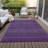 Kinslee Washable Striped Indoor / Outdoor Rug-1292508136