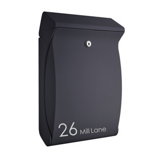 Adigun Steel Wall Mounted Post Box with Magnetic Closure