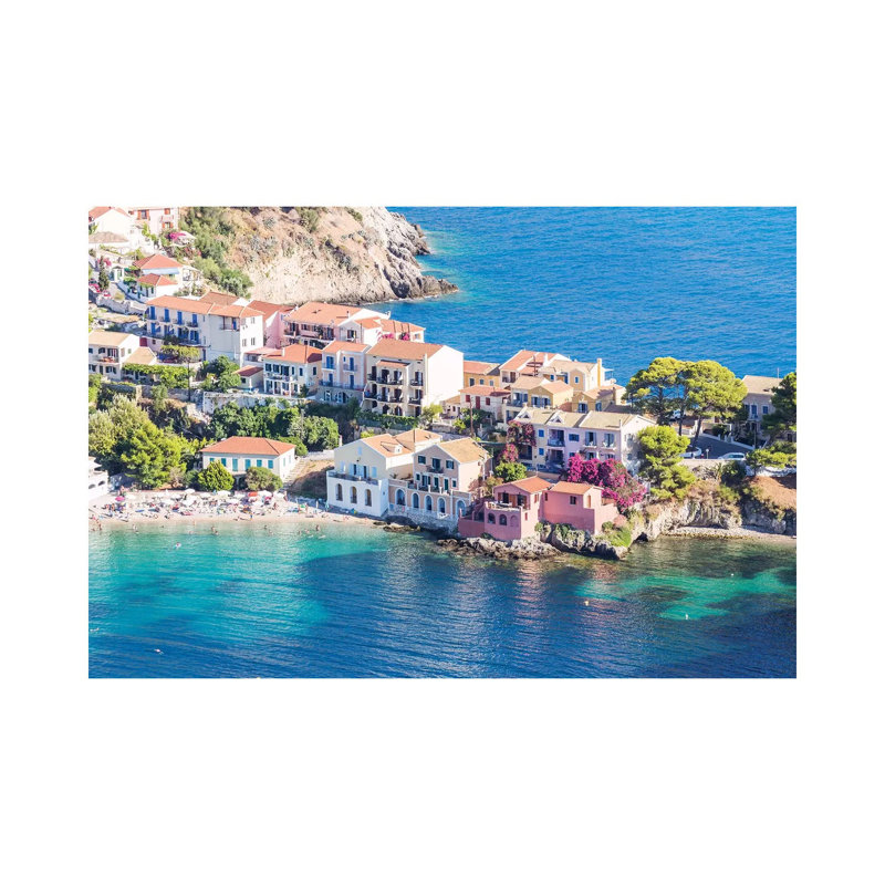 Town Of Assos In The Mediterranean Sea, Greece by Matteo Colombo - Wrapped Canvas Print, 101.6 cm H x 66.04 cm W x 3.175 cm D