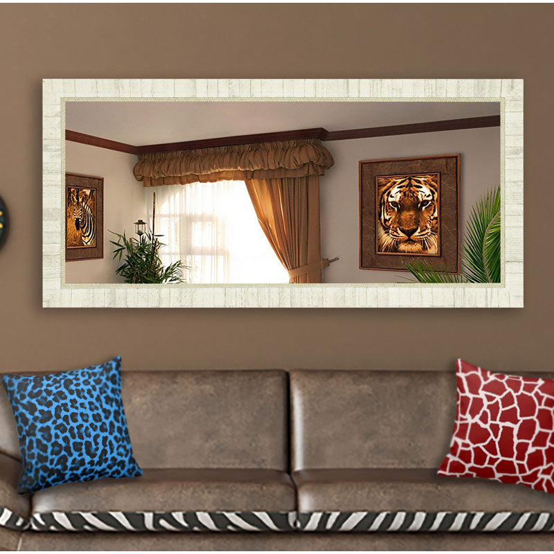Blankenship Wood Flat Wall Mirror, 31" H x 72.5" W