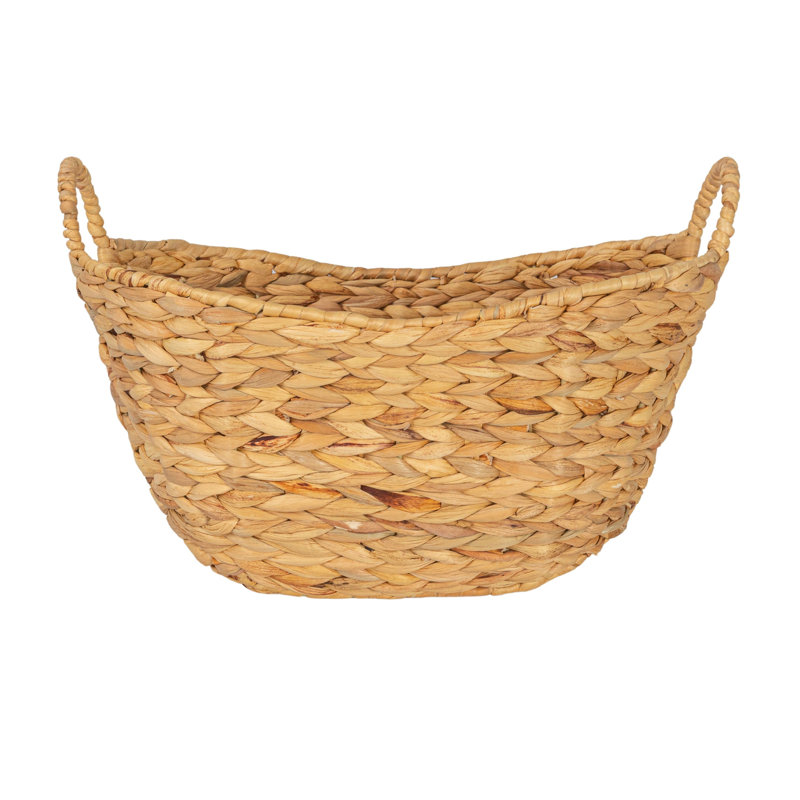Household Essentials Water Hyacinth Decorative Basket