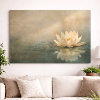 Impression sur toile Impressionist Lotus Pond