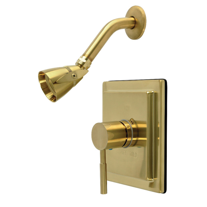 Kingston Brass Concord Single-Handle Pressure Balanced Shower Faucet, Brushed Brass