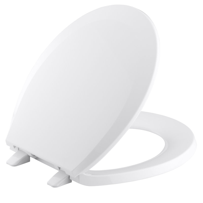 Lustra with Quick-Release Hinges Toilet Seat, Earthen White, Elongated