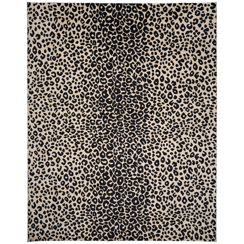 Iconic Leopard Hand-Knotted Rug, Rectangle 9' x 12'