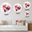 Horloge murale mauve et orange-93382053