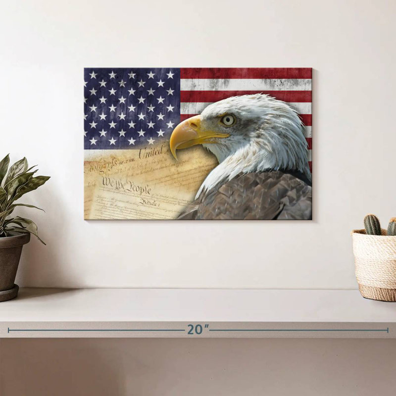 American National Eagle, H 8 po x l 12 po