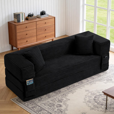 78" Convertible Compression Sofa Bed