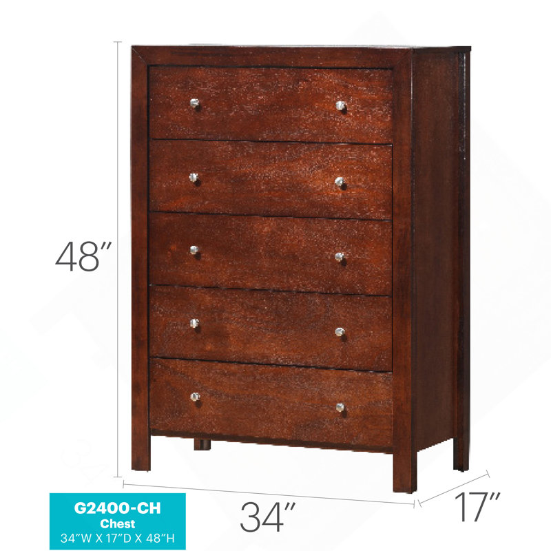Commode Burlington G2400-CH, cerise, Cerisier