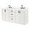 ARIEL Kelly 72 Double Sink Bathroom Vanity with Carrara Quartz Top