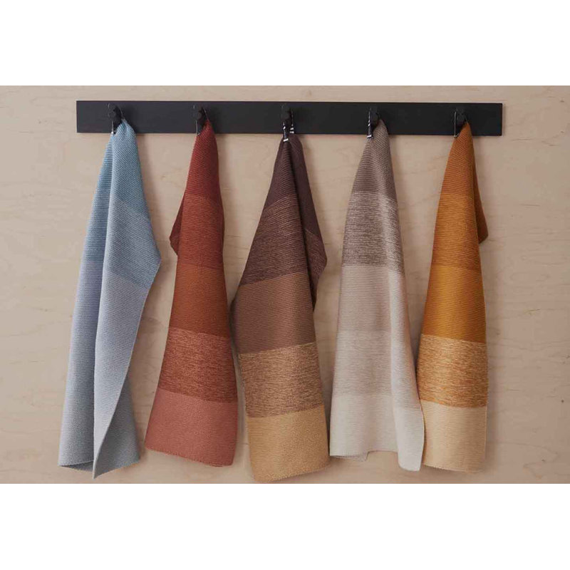 Niji Cotton Stripe Dish Cloth Kitchen Towel, Clay