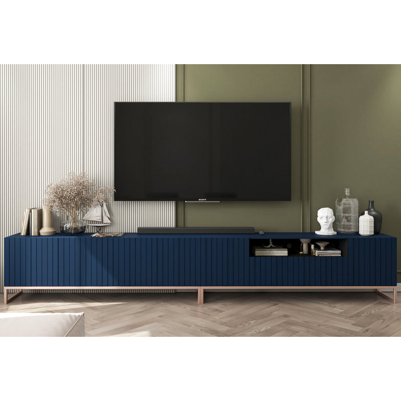 Asaan TV Stand for TVs up to 65", Blue