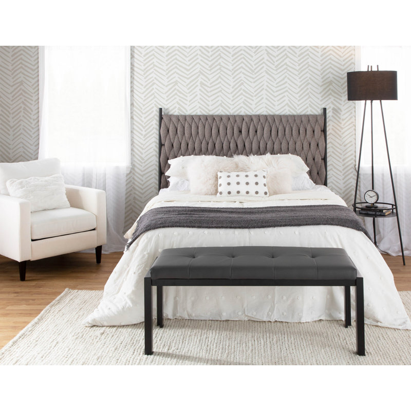 Russek Upholstered Headboard, Gray