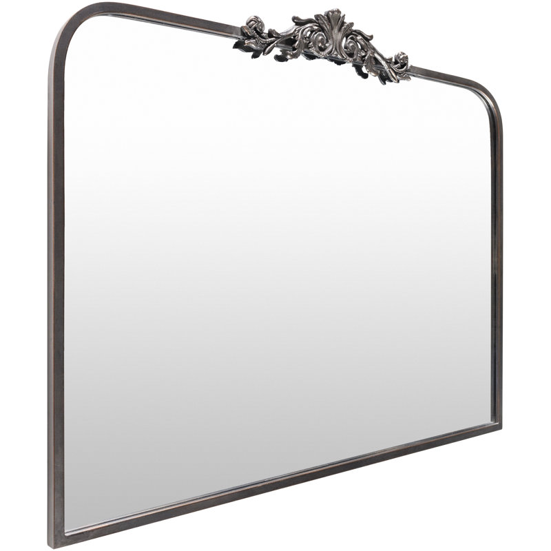 Miroir mural Anzlie, 29 po x 36 po, Noir