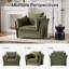 Modern Style Chenille Oversized Armchair Accent Chair Chair Single Sofa Lounge Chair for Living Room, Bedroom-987201615