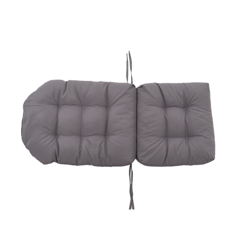 Garden Seat Cushion, 110cm H x 48cm W x 8cm D, Dark Grey
