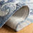 Castillon Floral Handmade Tufted Blue/Gray Area Rug-753583424