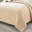 Bedspread Diamond Check Embossed Set with Pillow Shams, Textured All-Season Comfort, Single, Double, King & Super King-116481309-116481308