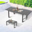 Tables de patio extensibles, table de salle à manger en métal de 60 à 88 pouces, maison moderne
