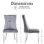 Chaise d'appoint rembourrée en velours Kiaron