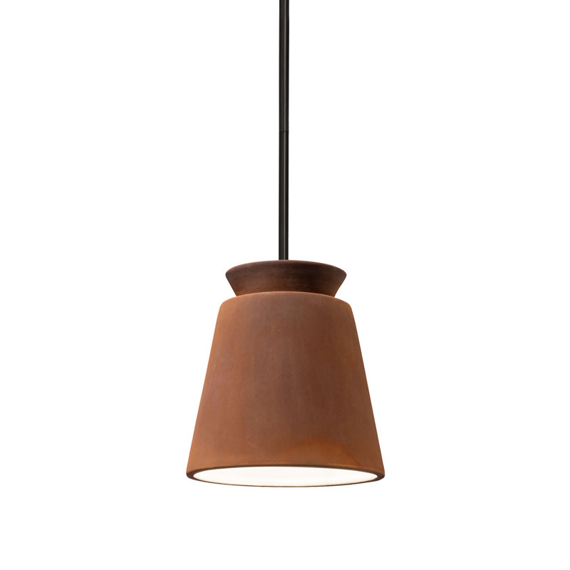 Luminaire suspendu en forme de dôme à 1 lumière Radiance, Noir mat, Cuivre antique, Incandescente (non incluse)