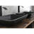Matte Black Faucet Bathroom Sink - 14.38"L X 22.25"W 4-3/8"H, Chic With And Pop-Up Drain Finish