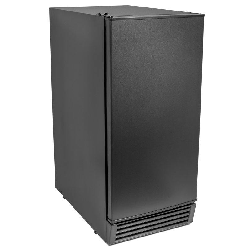 Maxx Ice 50 lb Black Freestanding Ice Maker with Reversible Door