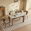 31.89 - 50.98 inches solid wood foot adjustable dining table