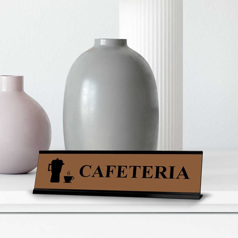 Enseigne de bureau Cafeteria