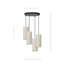 Ealidh 4 - Light Steel Cluster Pendant-746302298