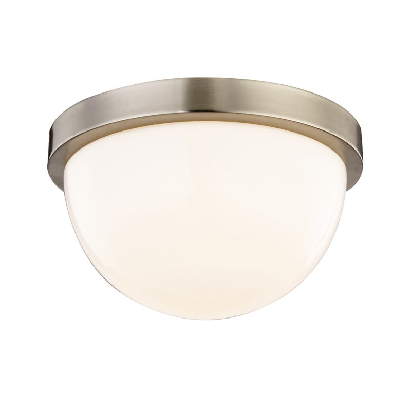 Luna Glass LED Flush Mount, 4.75" H x 11.25" W x 11.25" D