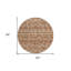 Tapis rond 8 pi Terra Cotta and Beige