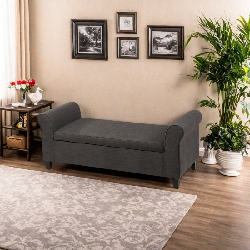 BANC DE RANGEMENT HAYES ARMED, Gris