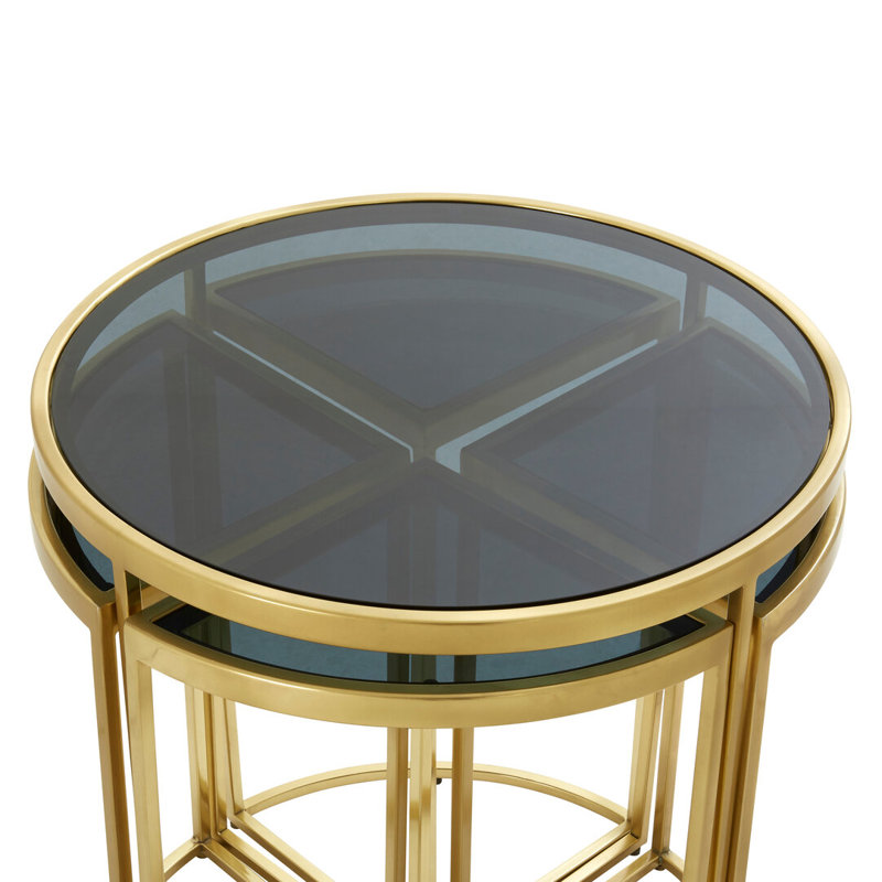 Glass Top Nesting Tables