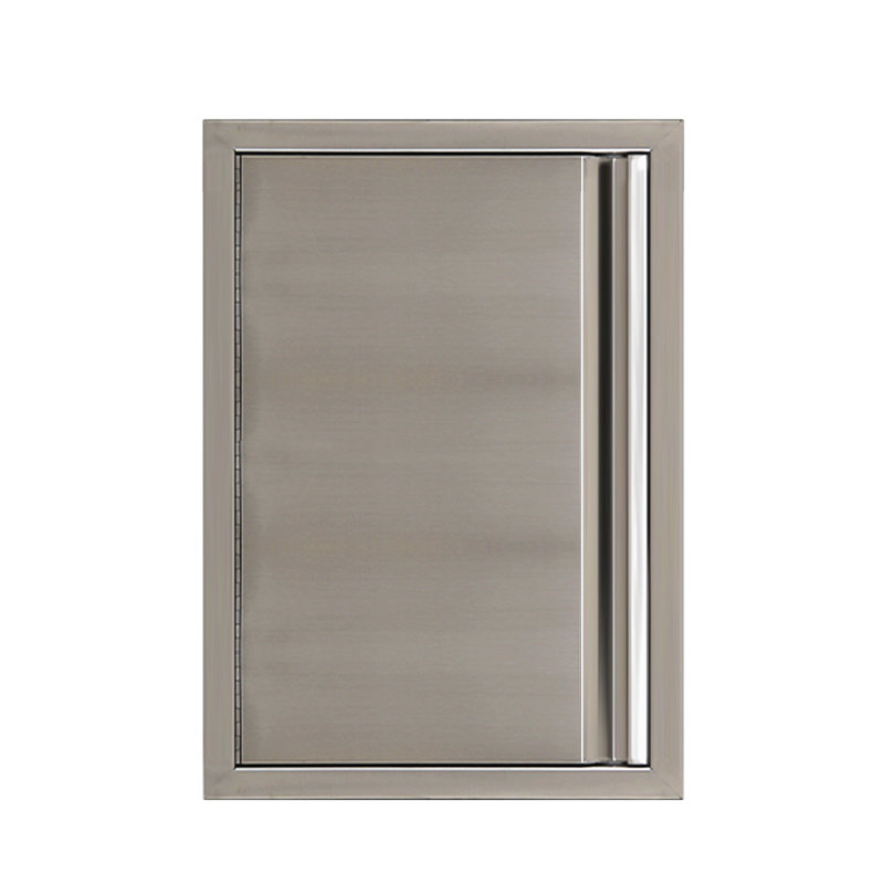BBQ Access Door, Outdoor Kitchen Double Door, 304 Stainless Steel Flush Mount Door for BBQ Island, Grilling Station, Outside Cabinet