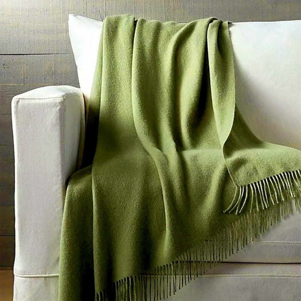 Hudie Quilted Throw Blanket, Grass