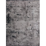 Rapture Gray/Black Abstract Luxury Area Rug