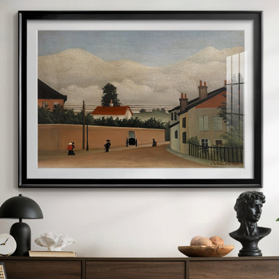 «The Toll Gate» (L'Omission) - Henri Rousseau - reproduction encadrée avec passe-partout et verre - c. 1890